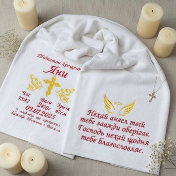 Крижма для хрещення "Метрика, молива" 1661257710 фото