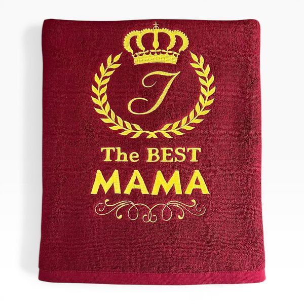Именное полотенце с вышивкой маме, подарок маме Best Мама 1553508357 фото